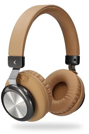 KSIX Retro 2 Auriculares inalámbricos Diadema Retro 2, Radio FM, Tarjeta SD, hasta 8 Horas de autonomía, Marrón