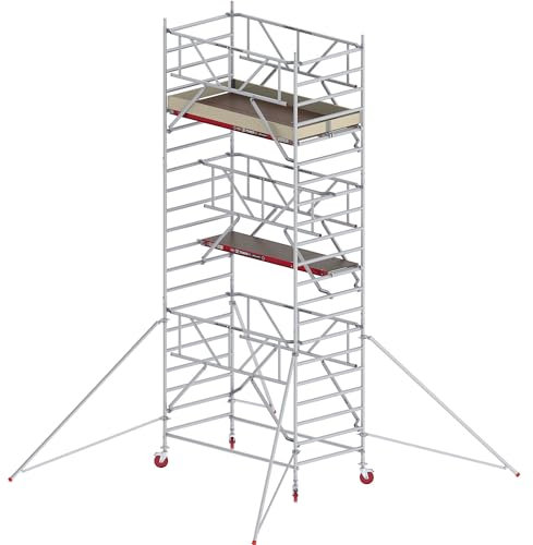 Altrex | Trabattello mobile RS TOWER 42 largo con Safe-Quick® | piattaforma in legno | lunghezza 1 |85 m | altezza di lavoro 7 |20 m