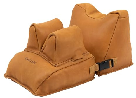 Allen Company Longmont Leather Filled Front & Rear Shooting Rest Combo, Light Brown