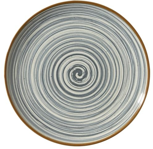 METRO Professional Assiette plate Madleen, grès, Ø 26 cm, ronde, grise, 6 pièces