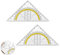 2 Stück Geodreieck Grundschule, Geodreieck Mit Griff, Geodreieck Klein, Geodreieck Set, Bruchsicher Und Transparent, Geometriedreieck Kunststoff, Für Schule Und Büro (15 Cm)