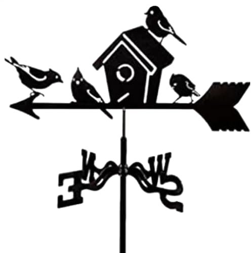 Tier-Gartendekoration, Windrichtungsindikatorstake, 30 x 30 x 4 cm, vielseitig für den Außenbereich, Vogelnest für Balkon, Garten und Boot
