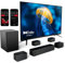 ULTIMEA 7.1 Soundbar for TV, Dolby Atmos Soundbar with Subwoofer, 4 Wired Surround Speakers, 460W Surround Sound System, 6.5 Wireless TV Sound Bar Home Theater Sound System,APP Control, Poseidon D80