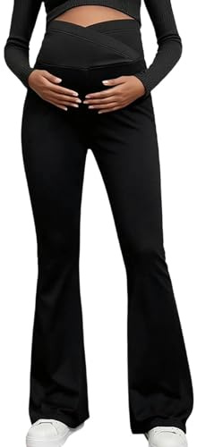 Abbigliamento Premaman Leggings Premaman Leggins Nero Donna Inverno Palestra Vestiti Eleganti Neri Termici Pantaloni Vestito Gonna Invernali Sportivi Termico Pantalone Vestaglia Ospedale Parto Xl