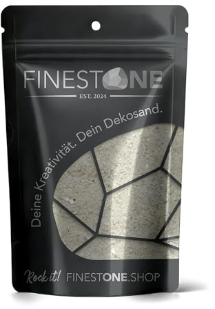 FinestOne® Premium Sand Creme Glitzernd – Glimmerreicher Deko-Sand natur für DIY, Basteln, Resin & Jesmonite, Körnung 0,1–0,6 mm, Made in Germany ohne Zusätze – 1 kg