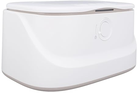 Hamwesh Calentador de Toallitas para Bebés, 3 Modos Control de Temperatura Luz Nocturna Suave Diseño de Gran Capacidad Dispensador de Toallitas Húmedas para Bebés, Calentador de Portátil con (WHITE)
