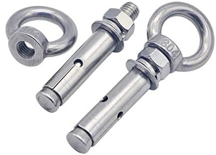 Pernos De Expansión, 2 Piezas M6 M8 M10 M12 M14 M16 Perno Ojo Largo Con Anillo Anclaje Pared Acero Inoxidable 304 Tornillos for Concreto Mampostería(M16*200mm)
