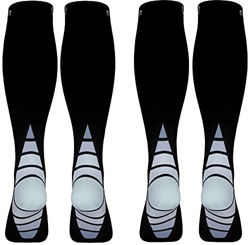 Calves Kelson (2 Pairs) Compression Socks/Stockings for Men & Women,Speed Up Recovery Circulation, Best Graduated Athletic Fit for Travel, Running, Nurses,Shin Splints, Flight ,Maternity