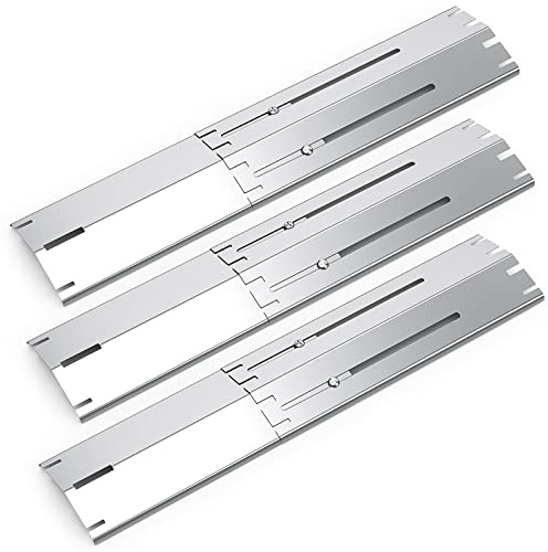 Coisien Universal Plaque chauffante 34 à 53,3 cm,Pièces réglable adaptées à la Plupart des modèles de Gril à gaz,echange Universelle pour diffuseur de Chaleur (92381-3)