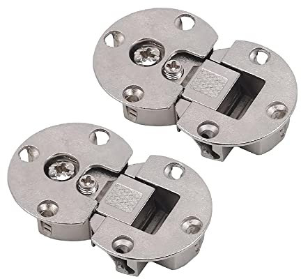 KAFENDA Set di 2 cerniere a scomparsa a 90 gradi, adatte per ante di armadi, con una profondità di 12 mm