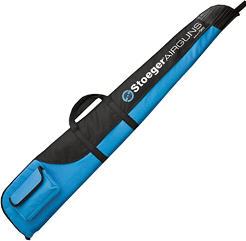 ECOMMUR Funda Sag X50 (130 cm) | Funda Acolchada Azul y Negro para Rifles, carabinas, escopetas de balines o Armas de Airsoft