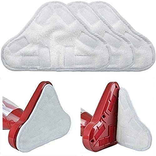 3 Ersatz-Pads kompatibel mit H2O H20 X5 Dampfreiniger, bodenwaschbar, Mikrofaser-Pads