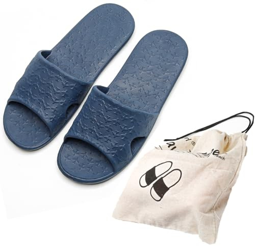 Anmerl Travel Slippers for Women & Men, Foldable Slides with Storage Bag