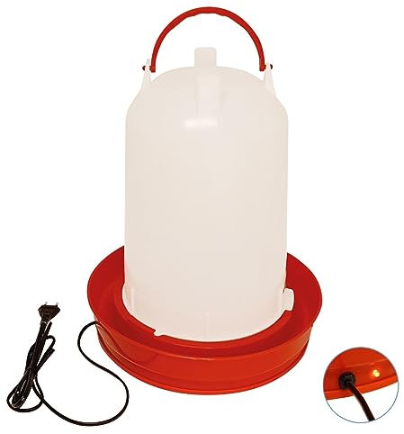 Heizbare Tränke mit Bajonettverschluss Geflügeltränke Hühnertränke 14 Liter | 120 Watt Heizung