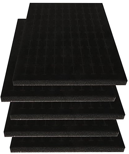 MAGICLULU Schmuckschwammeinsatz 5 Stück 11.02X7.09X0.47In Ringhalter Organizer Mit 100 Schlitzen Schmuckeinsatzpad Für Ohrring Aufbewahrung Und Schutz Im Schmuckkasten