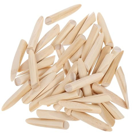 SEWOART 50stücke Holzdübel Für Holzbearbeitung Schrägdübel Bohrdübel Holzstecker Zubehör Für Stanzeinrichtungen Positionierung Für Holzarbeiten