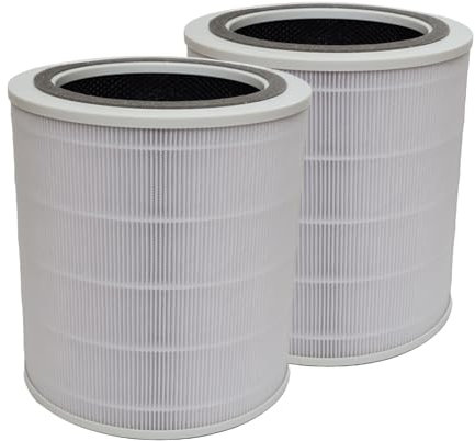 PUREBURG Core 400S Filtro di ricambio compatibile con LEVOIT Core 400S / 400 purificatore d'aria, Core 400-RF, confezione da 2 filtri H13 a 3 livelli di filtrazione carbone attivo