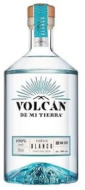 Tequila Volcán Blanco 40% Vol – Tequila joven, puro y fresco, ideal para cócteles y consumo directo con sabor auténtico de agave mexicano