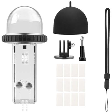 Custodia subacquea impermeabile per DJI Pocket 3, custodia protettiva subacquea per fotocamera, accessori per immersioni, surf, nuoto, sci (trasparente)
