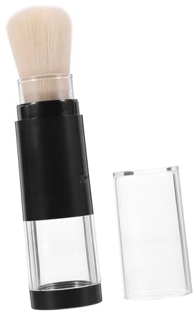 OSOLADY Pinceau à Poudre Rechargeable Flacon Pressurisé, Fibres Synthétiques Douces, pour Maquillage en Voyage et Poudre Compacte
