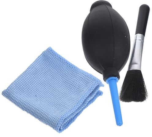 Vaguelly Staubluftgebläse Silikon Blasebalg mit Flexiblem Langer Düse und Reinigungsbürste für Kameraobjektiv und Tastatur Schonende Reinigung im Alltag Zufälliger Stil