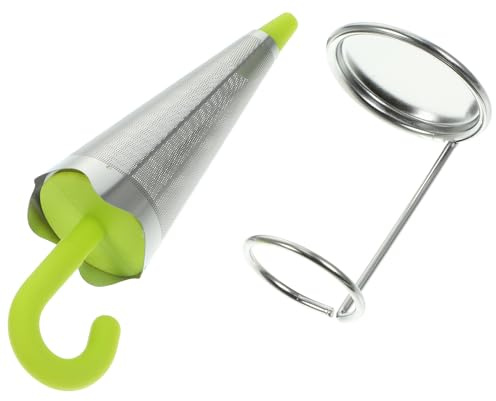 IMIKEYA Reusable Umbrella Tea Infuser Made of Stainless Steel and Silicone with High Temperature Resistance and Rust Free Design, Stylish Household Tea Strainer for Home Or Office Use