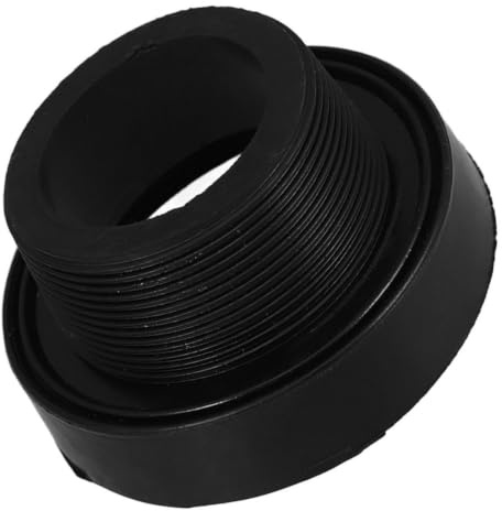 GAROZATION Universal Leak-Proof Urinal Drain Seal Ring Rubber Flange Gasket for Toilet and Urinal Accessories Suitable for Public Restrooms with Sturdy Black Rubber Material