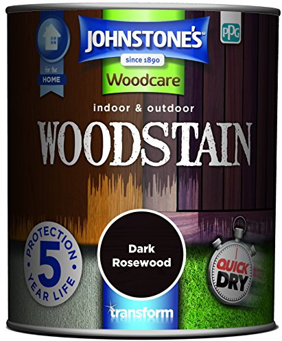 Johnstone's Woodcare Indoor and Outdoor Woodstain - Dark Rosewood 750ml