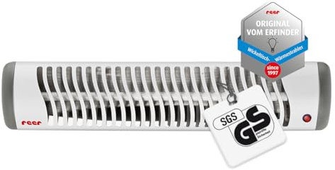 reer EasyHeat Wickeltisch-Wärmestrahler | Wand-Heizstrahler für den Wickeltisch | Wärmelampe fürs Baby | Baby Erstausstattung | 230V/500W | Weiß