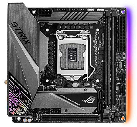 ASUS LGA1151 ROG STRIX Z390-I GAMING MINI ITX Z390 - USB 3.1 GEN 1, USB 3.1 GEN 2, USB-C GEN1 - BLUETOOTH, GIGABIT LAN, WI-FI