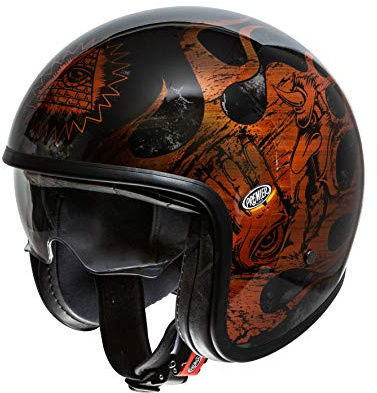 Premier HELM LE PETIT CLASSIC BD ORANGE CHROMED,ORANGE/SCHWARZ,S