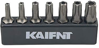 KAIFNT K001 Torx Plus 5-kant manipulationssicheres Sicherheits-Bit-Set, 7-teilig