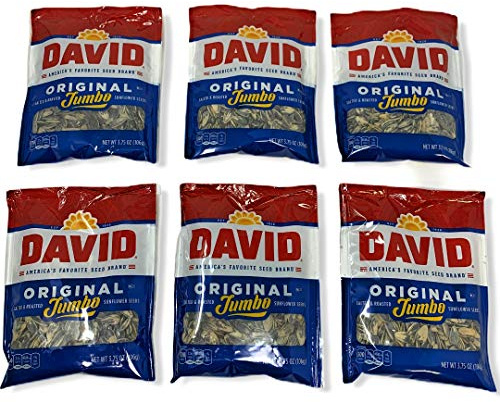 David Original Jumbo sunflower seeds 3.75oz ( 6 pk )