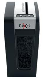 Rexel MC4-SL Slimline Whisper-Shred™ Aktenvernichter, Mikroschnitt, schreddert bis zu 4 Seiten, Sicherheitsstufe P5, 14 Liter Abfallbehälter, äußerst leise und kompakt, für zu Hause, Secure Serie