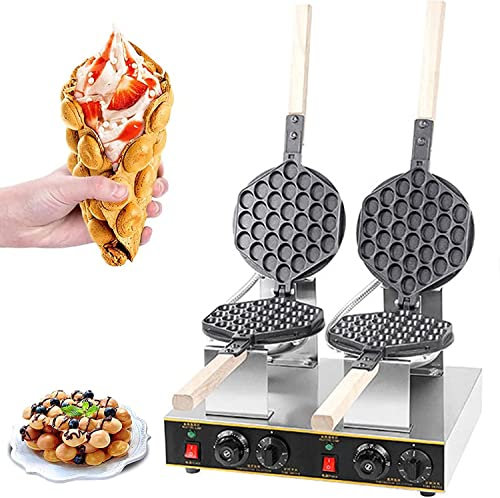 JIADUOFU Waffle De Huevo Profesional De Hong Kong, Waffle De Burbujas Eléctrico Antiadherente, Waffle De Huevo Comercial para El Hogar, para Tienda De Bocadillos, Café,220v