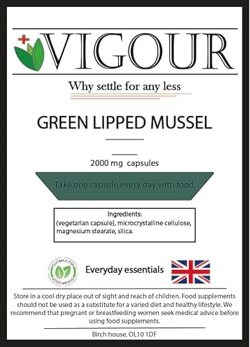 Green Lipped Mussel - 240 High Strength 2000mg Capsules