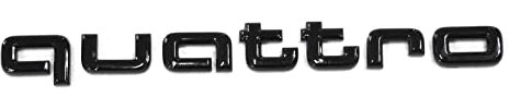 Audi 4KE853737GT94 Schriftzug Quattro Aufkleber, schwarz