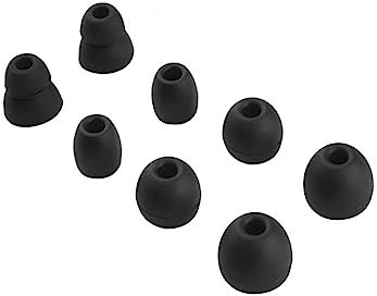 8 puntas de silicona para los oídos para beats Flex/Beats X/Beats Pro Auriculares Almohadillas de repuesto tapones suaves para los oídos Accesorios para auriculares (negro)