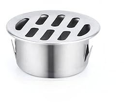 Siphon De Sol Rond en Acier Inoxydable, Grille De Goutte, Filtre Anti-Encrassement, Outils De Maison pour Balcon, Cour,Siphon De Sol pour Toit, Terrasse, Jardin ExtéRieur (ø 50 mm)