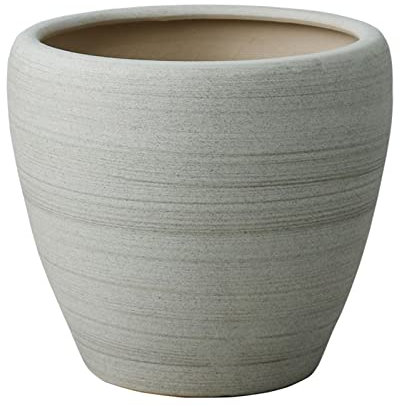 Maceta Interior Macetas - Macetas de jardín redondas for plantas de interior y exterior Macetas decorativas de cerámica Macetas de jardín grandes con orificios de drenaje Jardineras Exterior ( Size :