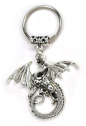 AXLorange vintage drake nyckelring 1 st, silver, M