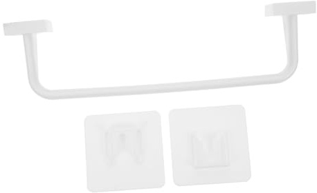 IMIKEYA Traceless Towel Rack for Bathroom Multi-functional Wall Mount Tower Holder for Dish Cloth Hanger and Bath Towel Storage