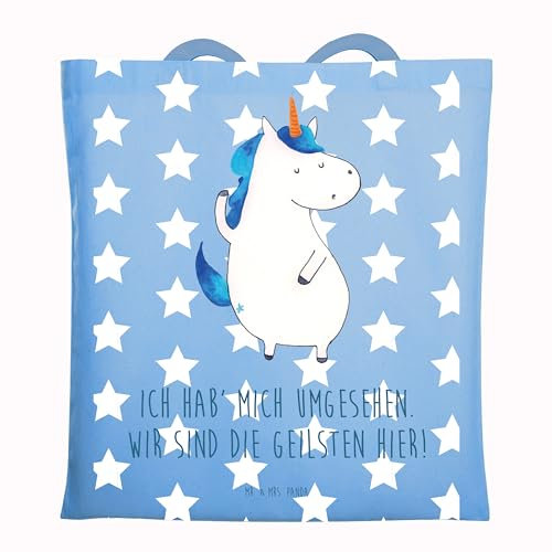 Mr. & Mrs. Panda Umhängetasche Einhorn Mann - Geschenk, Cool, Familie, Party, Tragetasche, Einhörner, Tote Bag, Schultasche, Unicorn, Tasche, Laptoptasche, dokumententasche, Freundin