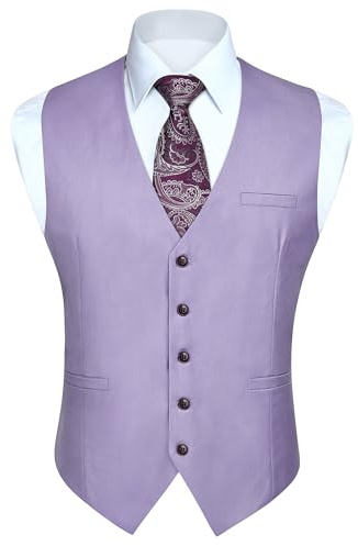 Enlision Homme Gilet Costume Casual Formelle Coton Gilets Sans Manche Vest Pour Business Mariage XS-4XL