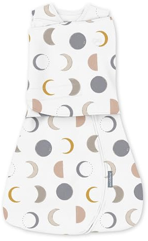 Ingenuity SwaddleMe Arms Free Umwandelbarer Baby Pucksack, Größe 3-6 Monate, 6,4-8,2 kg, Ärmchen gepuckt oder frei, 1,0 TOG - Luna