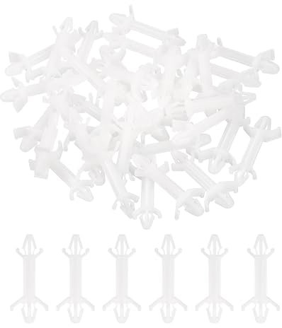PATIKIL 120pz Colonna Isolante per Scheda Pcb, Clip per Circuito Stampato Bloccaggio Inverso Nylon, Supporto per Staffa Isolante Doppia Testa Altezza 19mm /0.75