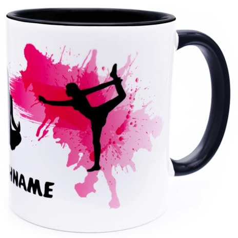 Yoga Tasse personalisiert mit Namen yoga geschenke für frauen yoga geschenk | Becher Damen Kaffeetasse Deko mädchen sachen geschenk für yoga liebhaber kleine geschenke für yoga fans yoga zubehör damen