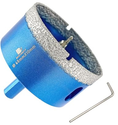 BRSCHNITT Scie Cloche Diamantée 68mm avec Foret Guidage de Centrage - Foret Diamanté Brasé pour porcelaine,carrelage,céramique,pierre,granit
