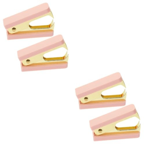 SHINEOFI 2 Sätze Klammer Abzieher Tacker Punkt Bandhalter Zange Bewegliches Klebeband Für Kartons Spender Anstieg Elektrischer Hefter Luft Leistung Automatisch Mini Rosa Metall 2 Stücke * 2