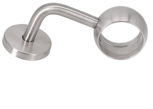304 Stainless Steel Balustrade Bracket, Wall Mounted Staircase Handrail Support Clamp, Glass Railing Rod Holder Fixing, Closet Storage Hardware(42mm)